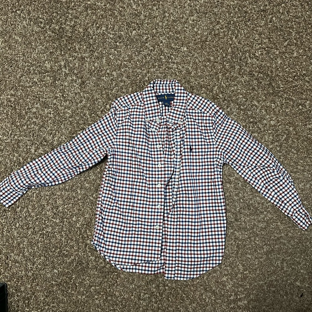 Ralph Lauren size 8 boys long sleeve dress shirt.